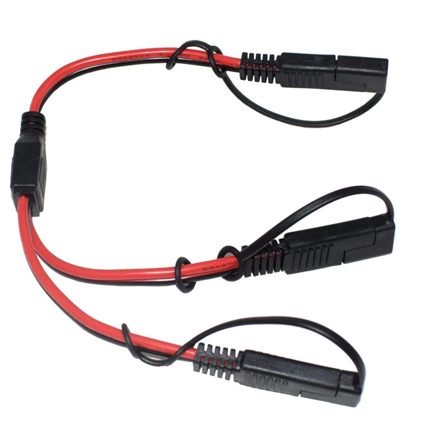 SAE 분배기 어댑터, 14AWG SAE DC 전원, 자동차 커넥터 케이블 Y 분배기, 1-2 SAE 익스텐션 케이블, 커버 포함