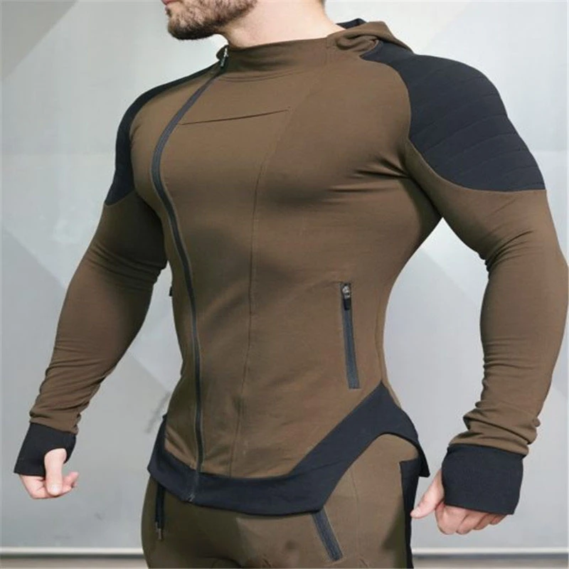 Men Hoodies Gym Sport MMA Running Training Fitness Bodybuilding Sweatshirt Outdoor Sportswear Male Hooded Jacket Tracksuit winter sweatshirt,men running tops
