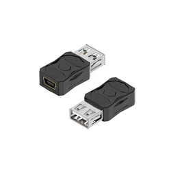 Compact USB 2.0 to Micro USB - C Charging and Data Adapter - High - Speed 480Mbps Converter - 5 PCS (USB F to Mini USB F)