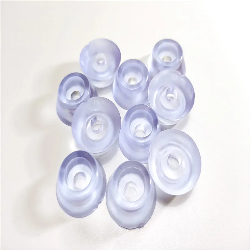 Clear Round Rubber Foot Pad diameter 15mm 17mm 19mm 27mm for Table Chair Non-slip 12PCS to 100PCS chair leg pads