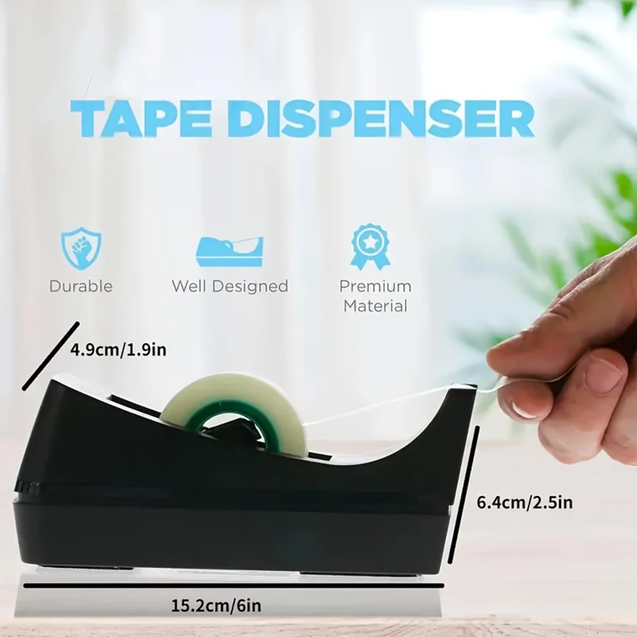 Tape Dispenser Desktop Non-Slip Base For Office Home School