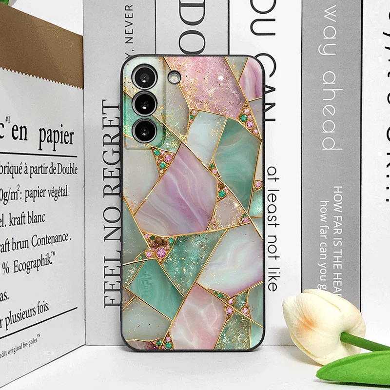 Elegant Green Marble Texture Phone Case - Frosted Soft Cover