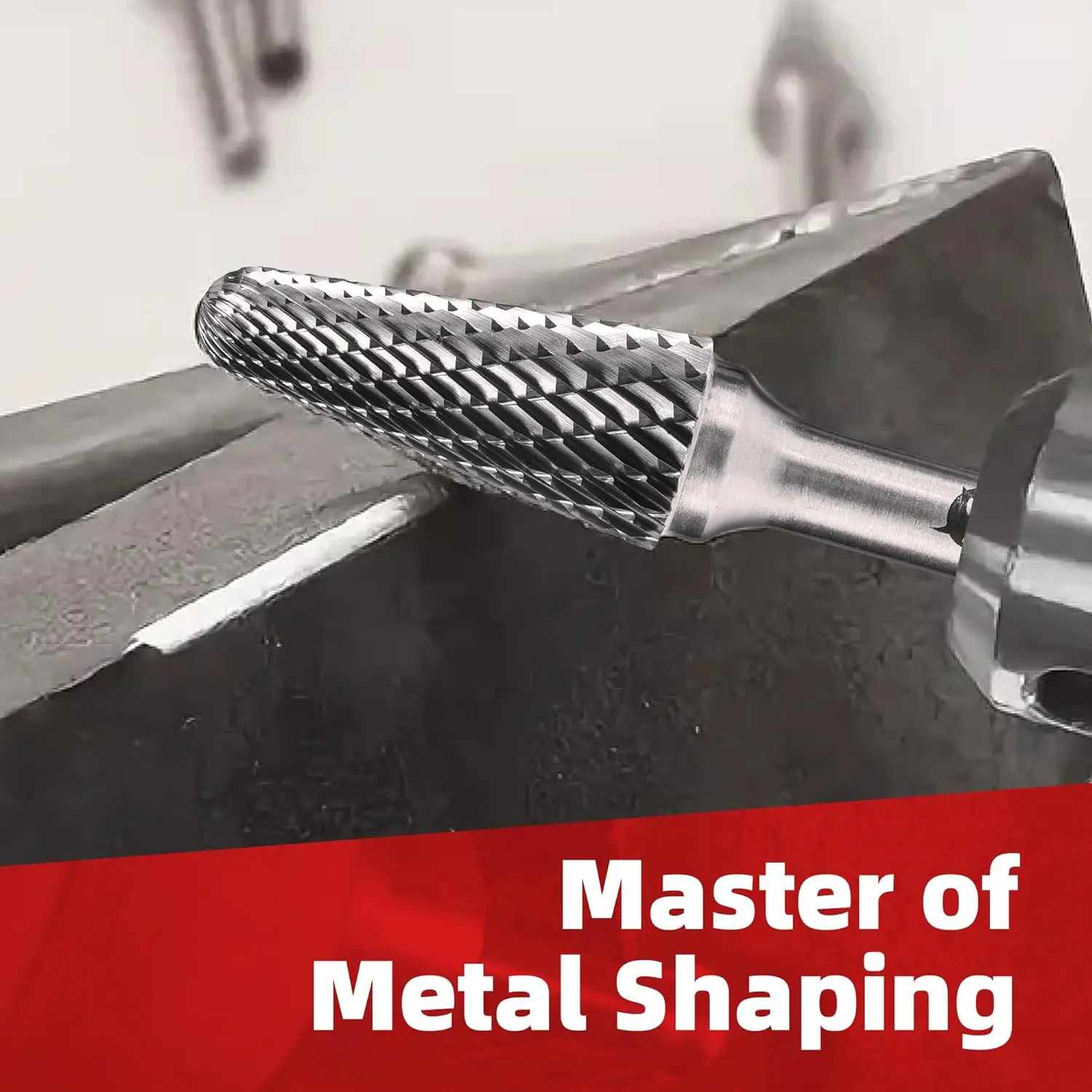 EZARC Frese In Carburo Di Tungsteno - Gambo 1/4", Doppio Taglio, Per Lavorazione Acciaio E Metalli Duri - Foto 10