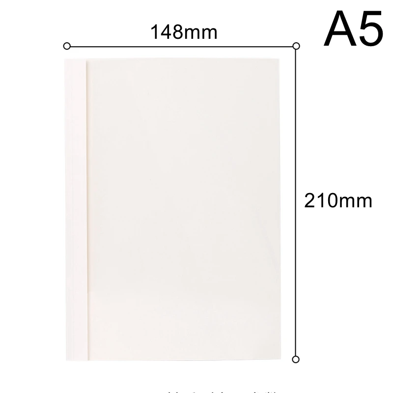 10PCS/Bag ReadStar A5 Clear face White Bottom Thermal Binding Cover 1-20mm(1-180sheets) Transparent Face Binding cover