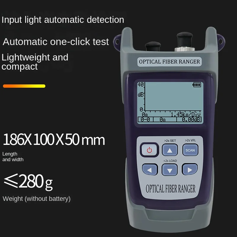 High-precision Optic Fiber Obstacle Finder OTDR Optical Time Domain Reflectometer 60km Optical Cable Length Breakpoint Detector