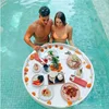 Swimming Pool Floating Breakfast Tray Water Rattan Basket Wedding Photography Photo Props Tray For Decorationins Net Red 1