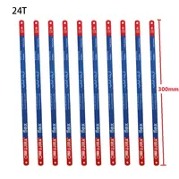 10 Pcs Hacksaw Blade 300mm Hand Saw Blades 14T/18T/24T Bi-Metal For Bamboo Bone Frozen Meat Cutting 300mm Hand Hacksaw Blade 1
