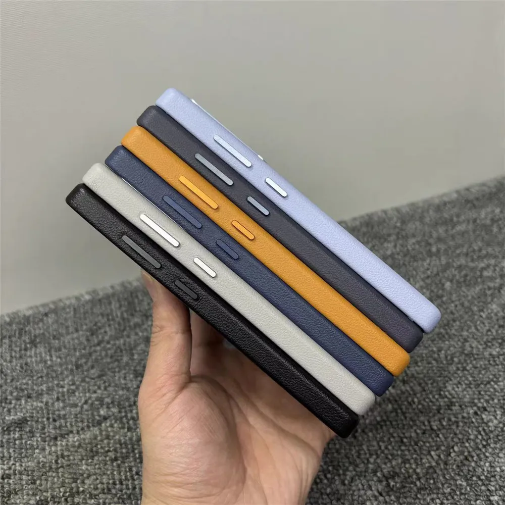 Luxury Leather Shockproof Phone Case - Premium Genuine Back Shell Cover
