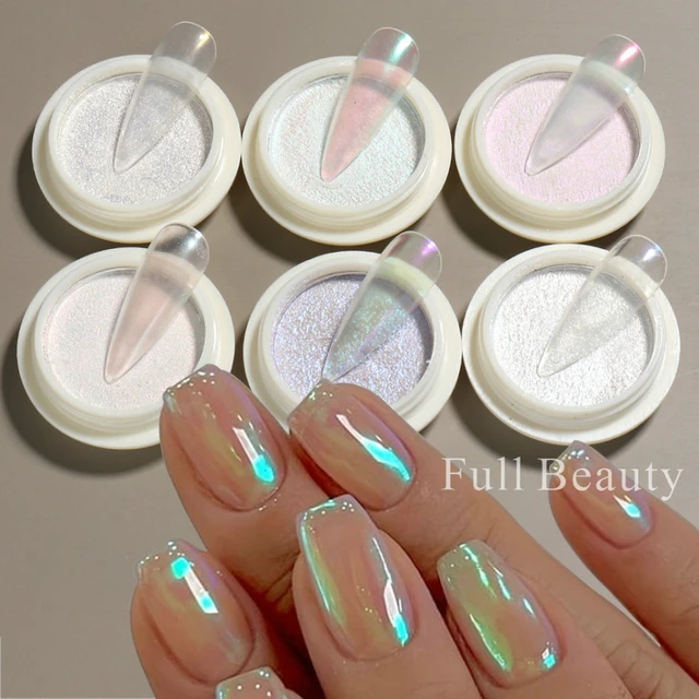 Solid Aurora Chrome Nail Powder Aurora Iridescent Nail Powder