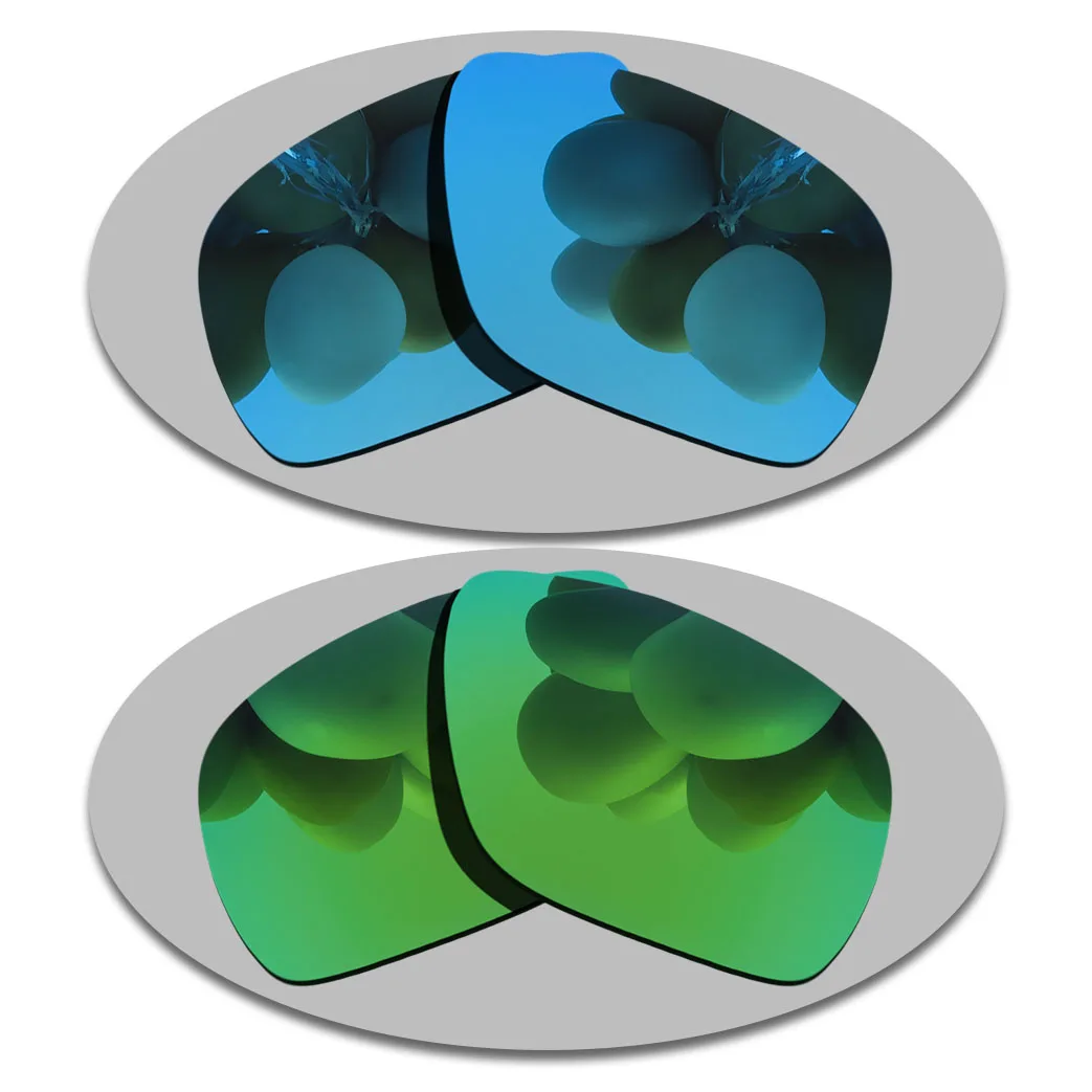 

Sky Blue&Green Lenses Replacement For-Carrera Grand Prix 2 t4090 Polarized Sunglasses