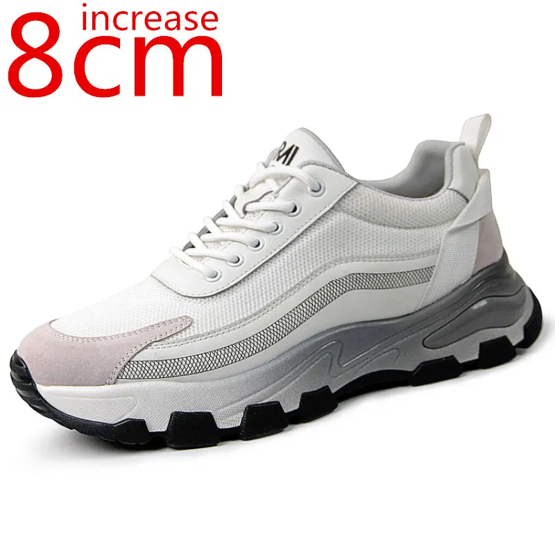 

Men's Shoes Increase 7cm Sneakers Spring/autumn Leisure Sports Shoes Trend Elevator Shoes Invisible Inner Heightening Male Shoes