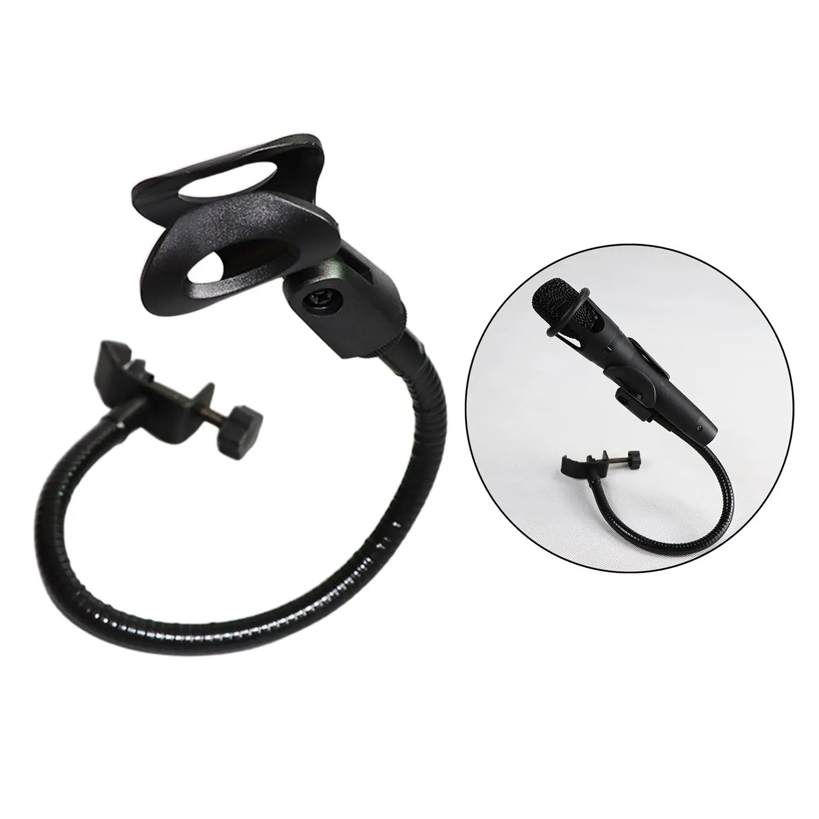 Flexible 360&deg; Adjustable Desktop Mic Stands Holder with Desk Clamp for Broadcasting Live Broadcast Equipment Accs microphone stand