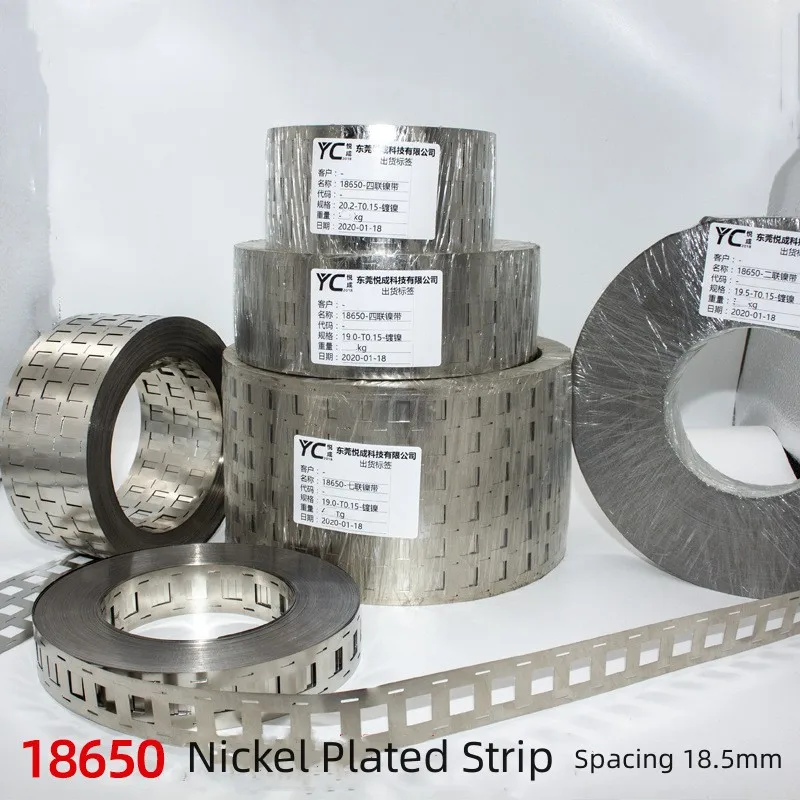 1KG Nickel Strip 2P 3P 4P 5P 6P 0.15*18.5mm Nickel Plated Steel Strip For 18650 Lithium Battery Pack Welding Tape Nickel Belt