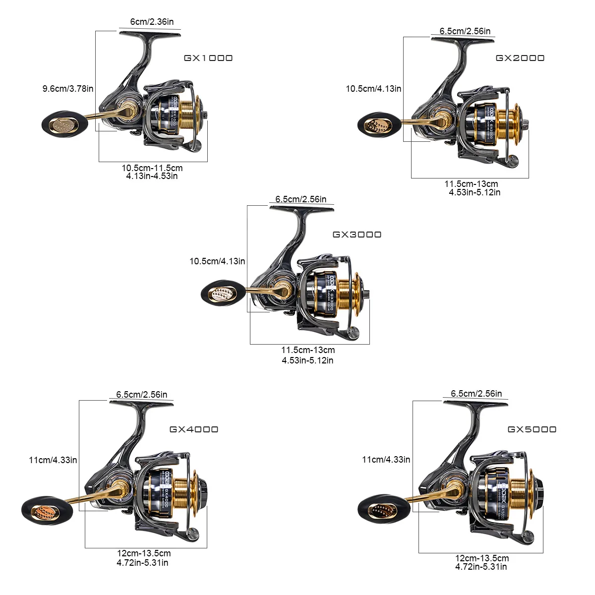 Fishing Reel Water Drop Magnetic Brake System 5.2:1 Shaft Spinning Fishing  Wheel