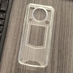 Transparent Black Silicone Soft Cover Protective Back Shell for Oukitel WP56 (Clear)