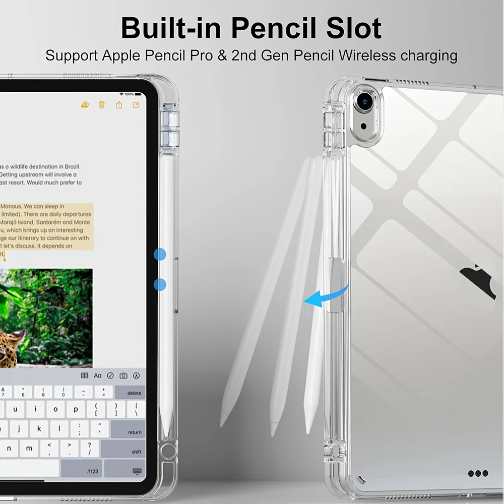 Transparent Acrylic Shell with Auto Wake/Sleep Feature