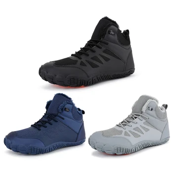 Womens Mens Hiking Boots Winter Snow Boots Barefoot Shoes Waterproof Walking Shoes Outdoor Booties 3