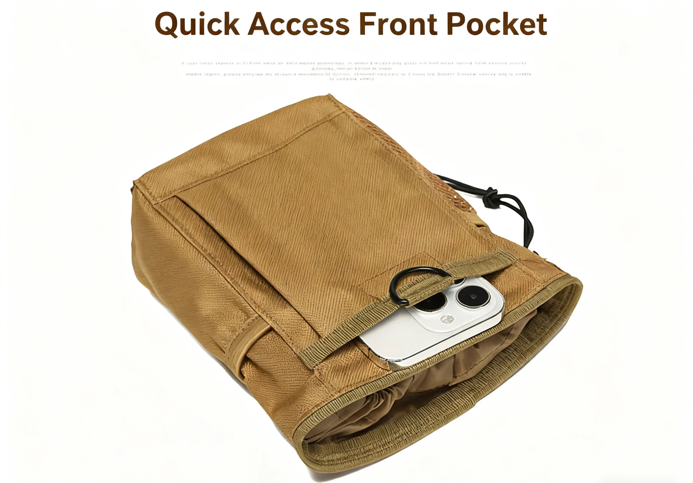 Neue taktische Molle-Dump-Tasche für den Außenbereich, 3-5 l, Camo-Design, 600D Nylon, recycelbare Hüfttasche, tragbare Aufbewahrungstasche für Jagd- und Outdoor-Zubehör – Detail 5