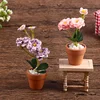 1pc Dollhouse Miniature Mini Flower Potted For Green Doll House Furniture Home Decor Simulation Plants 3