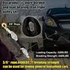 Rope Pulley Hoist 50 Ft 3/8 Rope Pulley Hoist With 5:1 Lifting Power 2200 Lbs Breaking Strength Heavy Duty Pulley System Rope 4