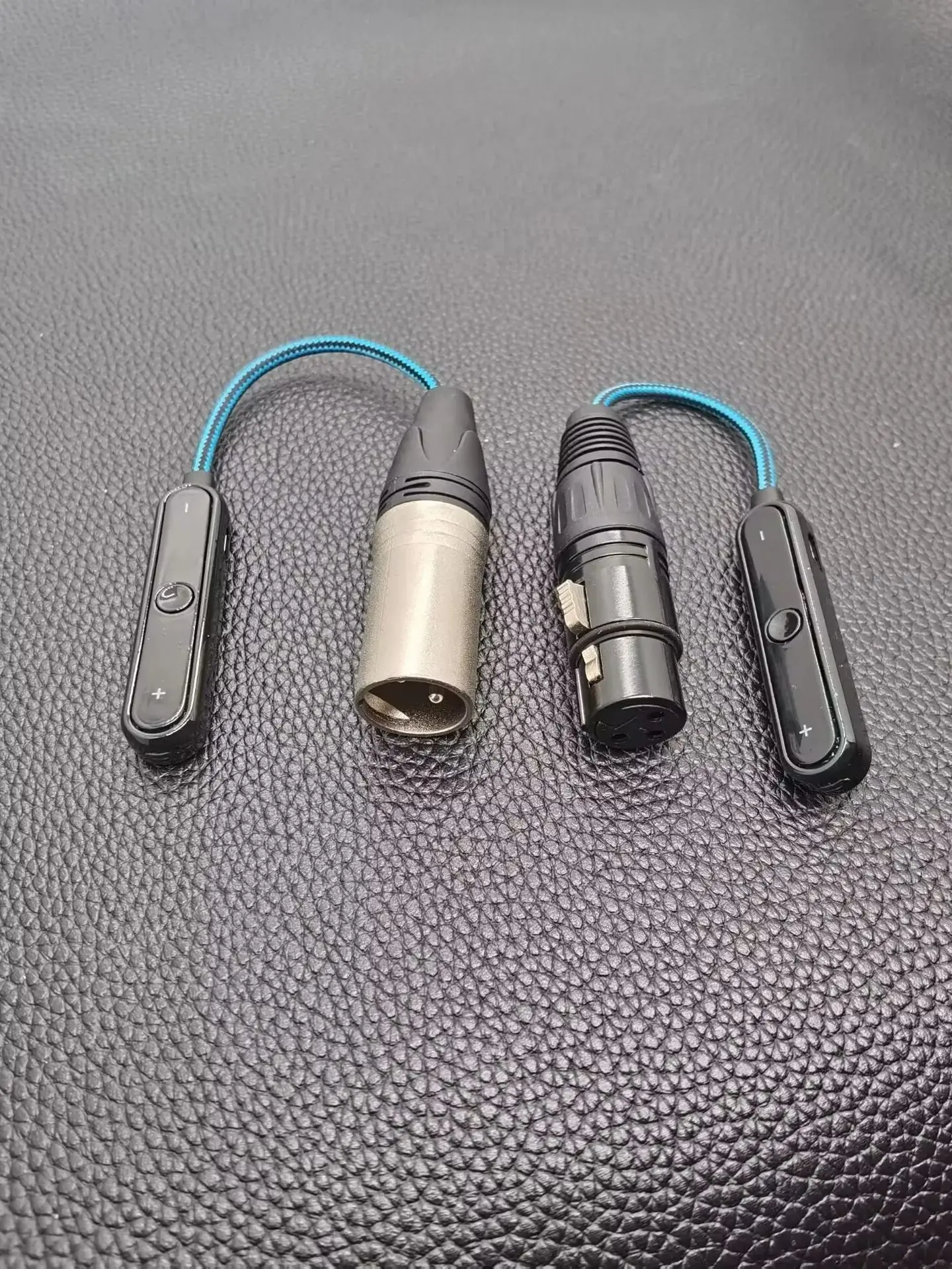 XLR Bluetooth Wireless Adapter Cable with Mic Remote Bluetooth V5.2 Receiver 3Pin XLR Male / Female