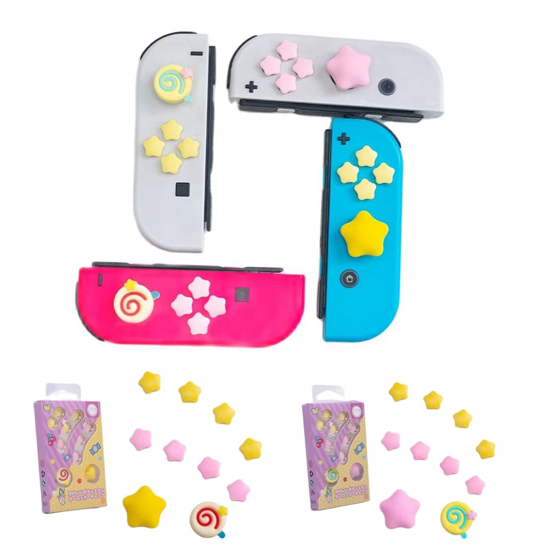 Star Abxy Key Sticker Diy Button Joystick Thumb Stick Grip Cap Cover ...