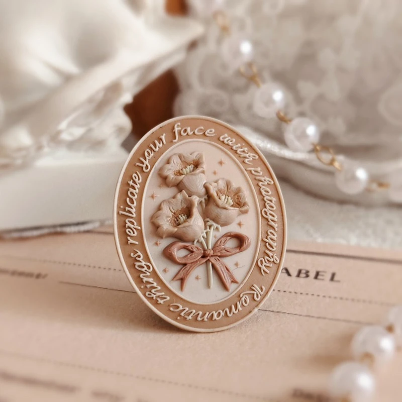Fire Seal Copper Head Multi-Layer 3d Relief Envelope Invitation Wax Seal Stamp Children Diy Hand Ledger Stamp Toy Embossed