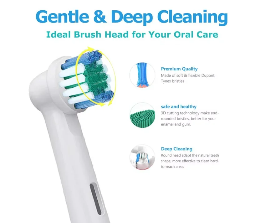 Description Picture 5 of itemSB-17A Soft Dupont Bristle Toothbrush Head Compatible For Advance Power/Pro Health/Triumph/3D Excel/Vitality Precision Clean