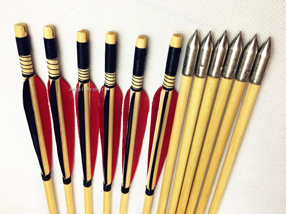SHARROW 6pcs Tir à L'arc Chasse Pointe De Flèche Broadheads Avec 4