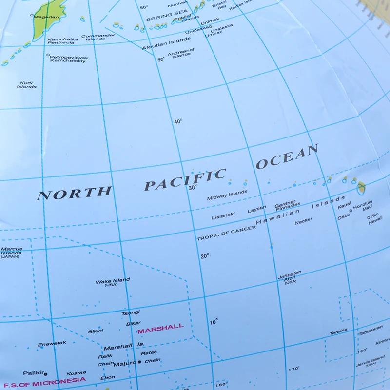 40 Cm Inflatable World Globe Teach Education Geography Map Toy Kid Beach Ball Geography Toy Nice Educational Toys for Students english world globe