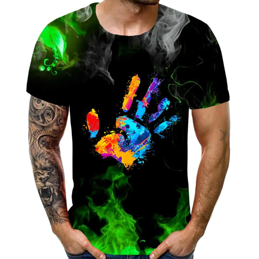 

Модные ослепительные футболки 3D с цветным принтом на графике, уличная одежда, топ, футболка для мужчин и женщин, крутые повседневные футболки оверсайз