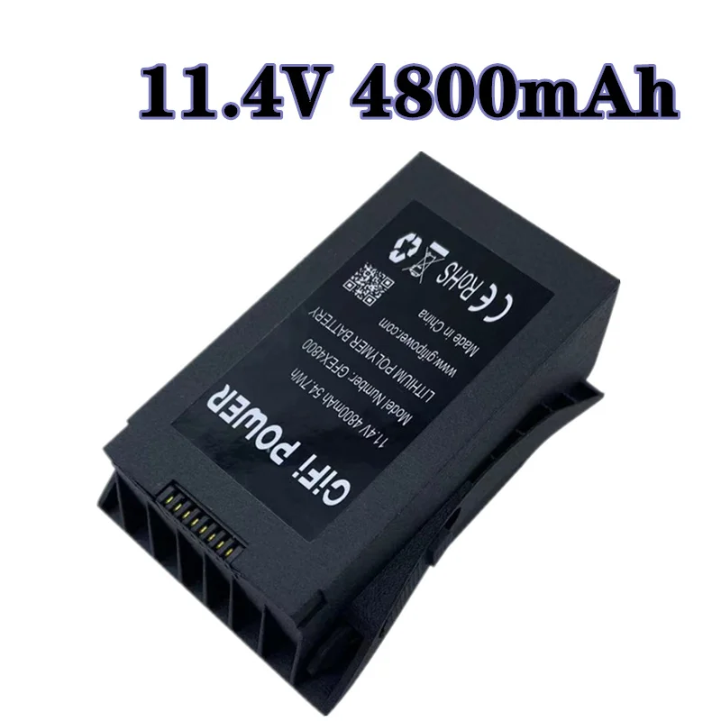 Batteria Originale 11.4V 4800Mah Per Eachine Ex4 Pro, Jjrc X12, Cfly Faith Gps Rc Drone Pezzi Di Ricambio Accessori Batteria 11.4V