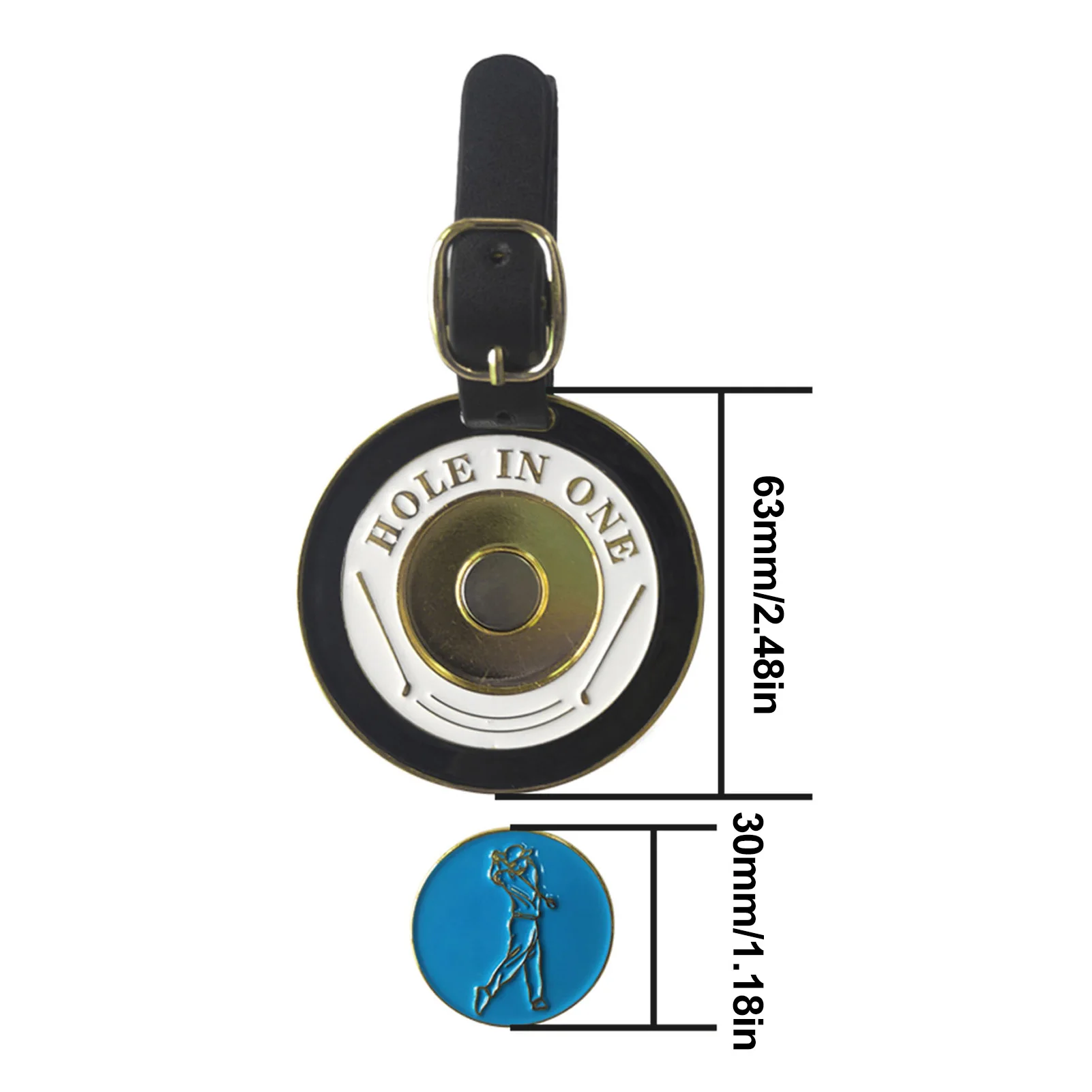 Round Golf Luggage Tags Metal Suitcase Tag Women Men Luggage Suitcase Name ID Address Label Holder Travel Accessories