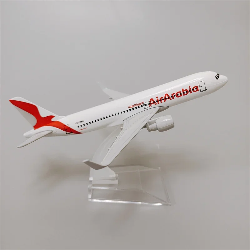 

16cm Arabian Air Arabia Airlines Airbus 320 A320 Airways Alloy Metal 1:400 Scale Diecast Airplane Model Plane Aircraft & Holder