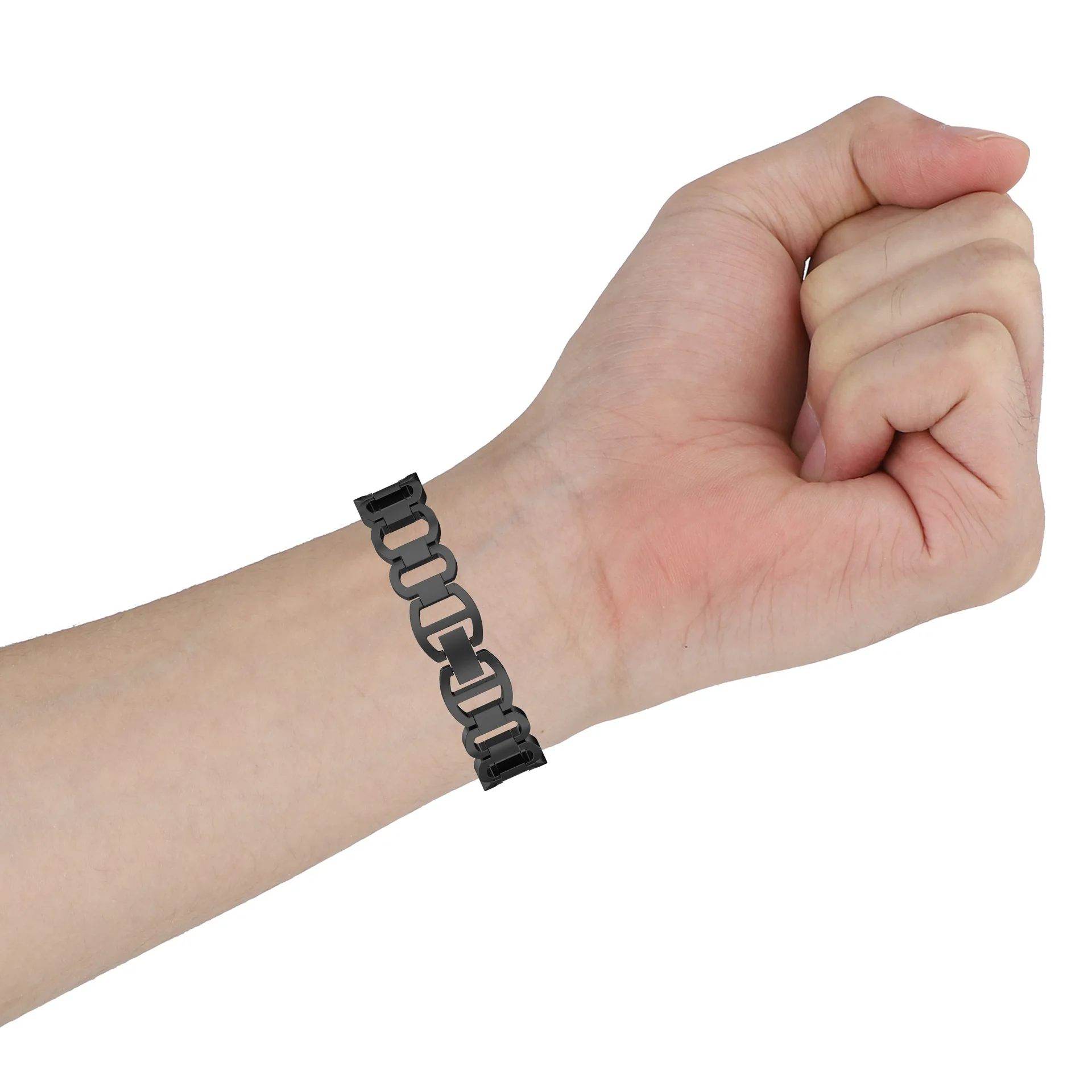 Фото Ремешок из нержавеющей стали для Fitbit luxe, сменный Браслет, специальный выпуск, аксессуары для смарт-часов, роскошный металлический браслет №4