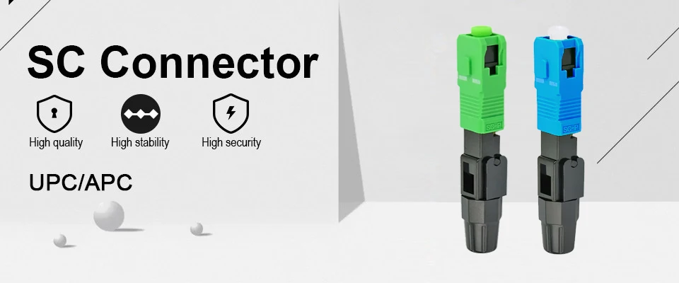 FTTH SC single-mode fiber optic SC APC quick connector Fiber Optic Fast Connect
