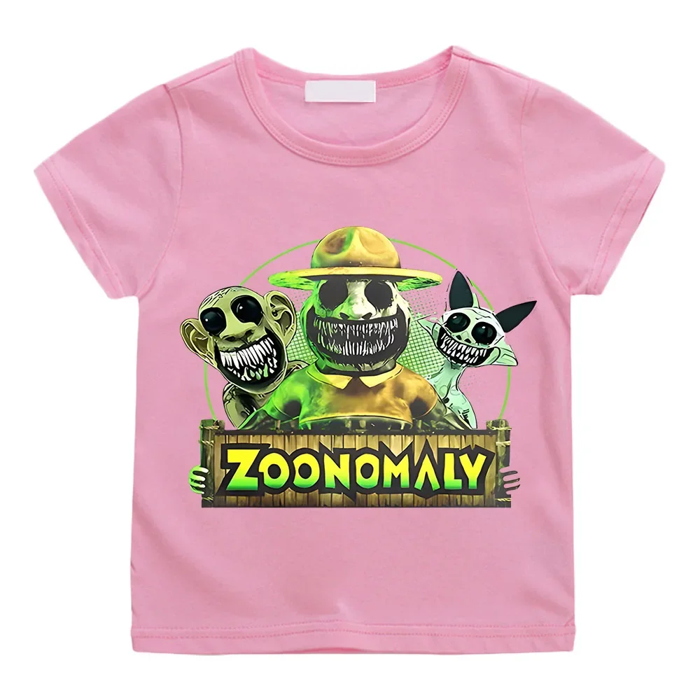 Game Zoonomaly T-shirt Summer Kids Cartoon Clothes Cotton Baby Girls Boys Short Sleeve Teens Birthday Sportwear Children T Shirt 6