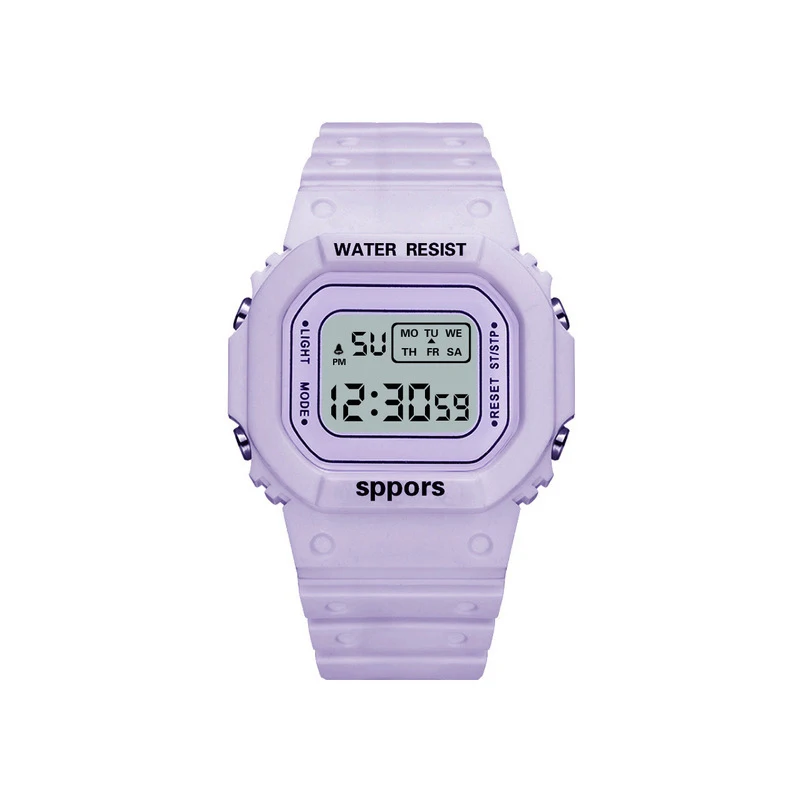 UTHAI CE117 Sports Electronic Watch Unisex Square Watches students Digital Wristwatch Waterproof Clock Bracelet For LED 5