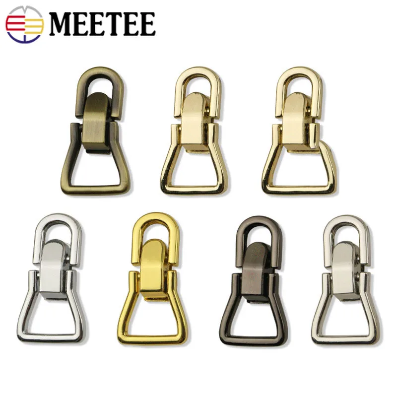 

2/4/10Pcs 15mm Metal Bag Side Clip Buckles Hook Clasp for Handbag Chain Strap Luggage Connect Carabiner DIY Hardware Accessories