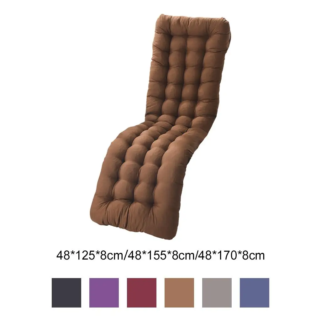 Polyester Recliner Cushion Thickened Mat Sunlounger Cushion Outdoor Indoor 4