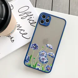 Butterfly Lavender Higan Flower Shockproof Phone Case - iPhone 12 (Blue suihua 1)
