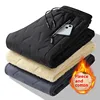 2024 Autumn Winter Men's Cotton Quilted Pants Fleece Lined And Thickened Sheep Velvet Casual Pants Loose Fit Men's Trousers Plus