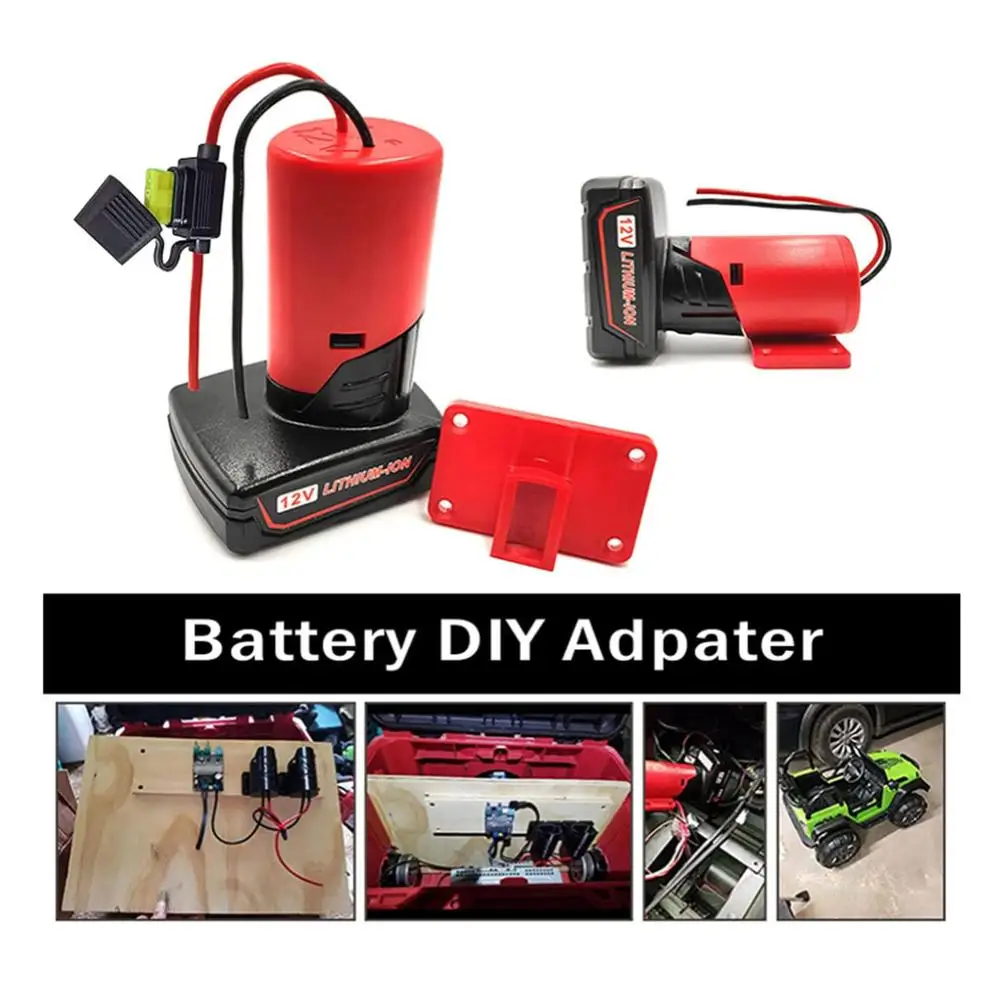 

NEW Battery Adapter Compatible For M12 Dock Power Connector With Fuse Wiring Output Terminal Block