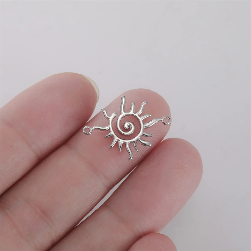 My Shape Mini-Sonnenanhänger für DIY-Armbänder, Edelstahl, kleine Sonnenverbindungsanhänger, Verbindungsanhänger für die DIY-Schmuckherstellung – Detail 16