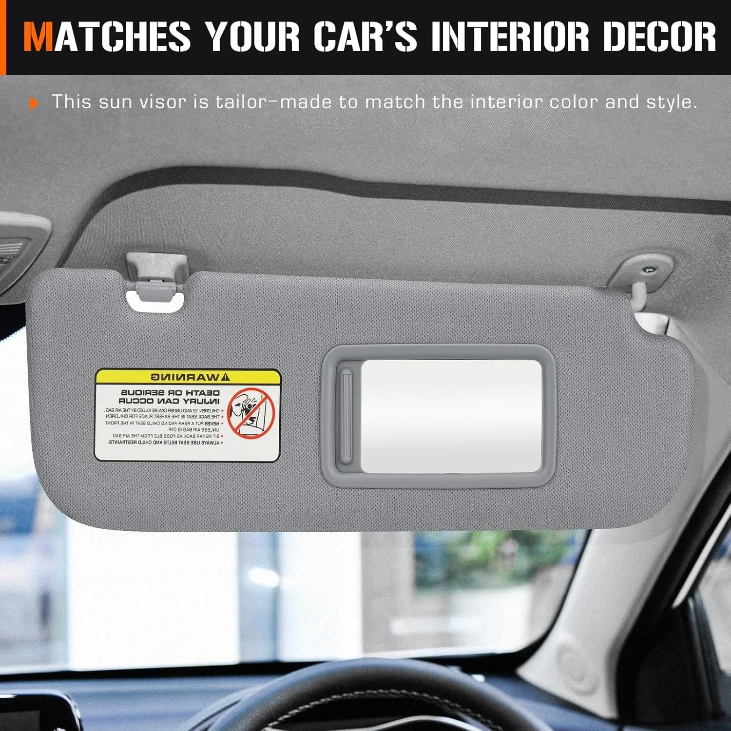 Parasole Auto Lato Guidatore Sinistro Per Hyundai Accent 1E (2011-2015): Beige, Sostituzione N. 852101R000, Facile Installazione