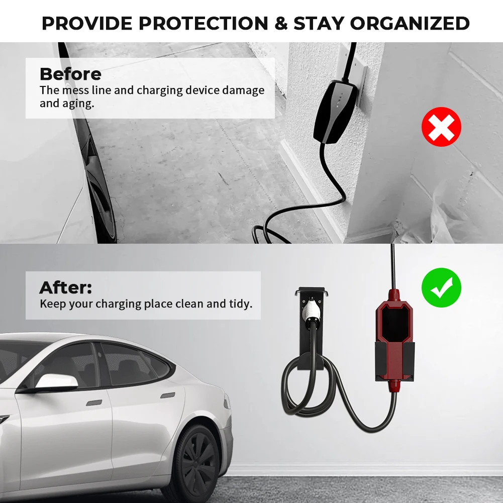 Bougerv – Support De Chargeur Ev Avec Boîte De Chargement, Pour Connecteur  Sae J1772, Support De Chargeur Mural Pour Véhicule Électrique - Rv Pièces &  Accessoires - AliExpress