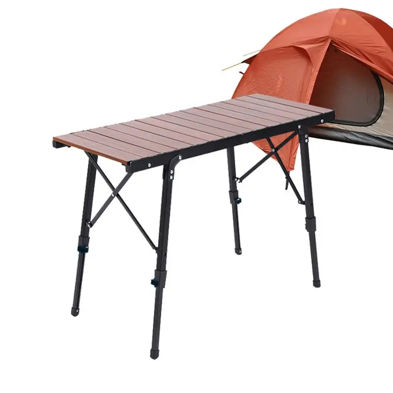 

Folding Picnic Table Aluminum Alloy Compact Outdoor Camping Card Picnic Table Portable Indoor Outdoor Aluminum Dining Table For