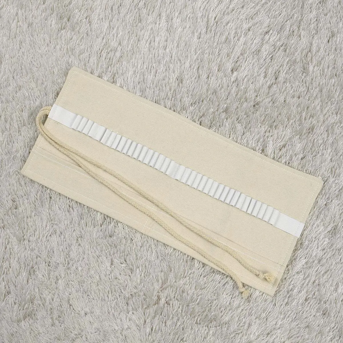 튼튼한 캔버스 롤업 연필 케이스, 미술용품 보관용, 작가, 화가, 디자이너에게 이상적, 휴대용 연필 케이스