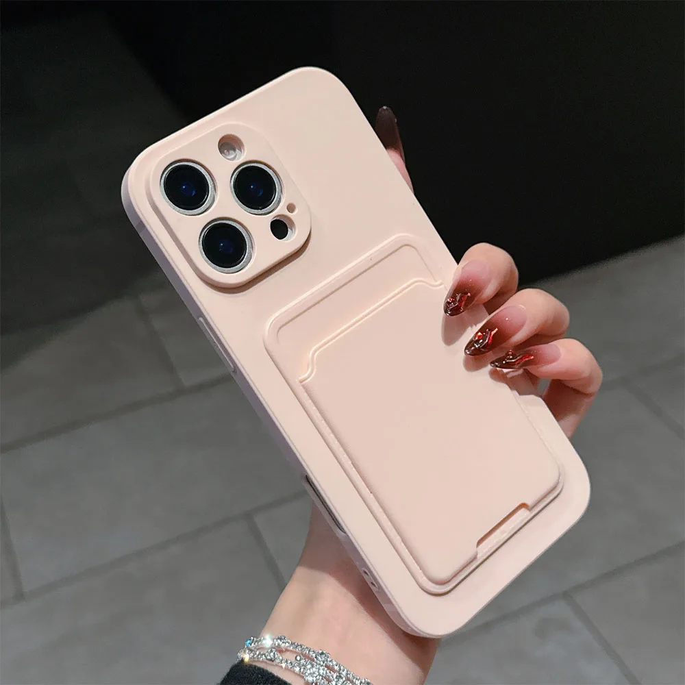 Silicone Phone Case with Card Holder and Pocket