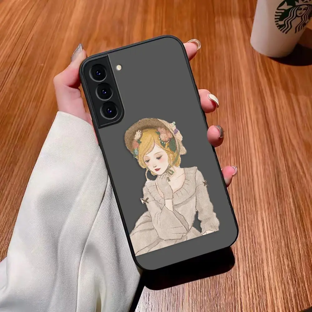 thumbnail image 1 of Funda mate para Samsung Galaxy S23 S22 S21 S20 S10 4G S9 Plus ULTRA 5G LITE Funda Shell d-princesa Disney maquillaje de Navidad, 1 of 5